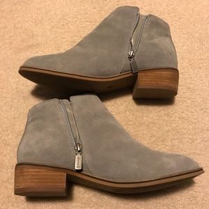 Almost new!  Blondo gray suede booties